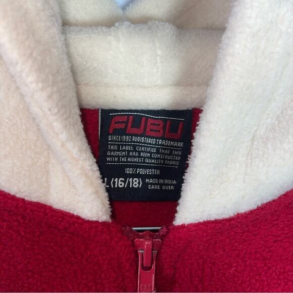 Vintage Fubu Fleeced Hooded Sweater - Picture 9 of 9